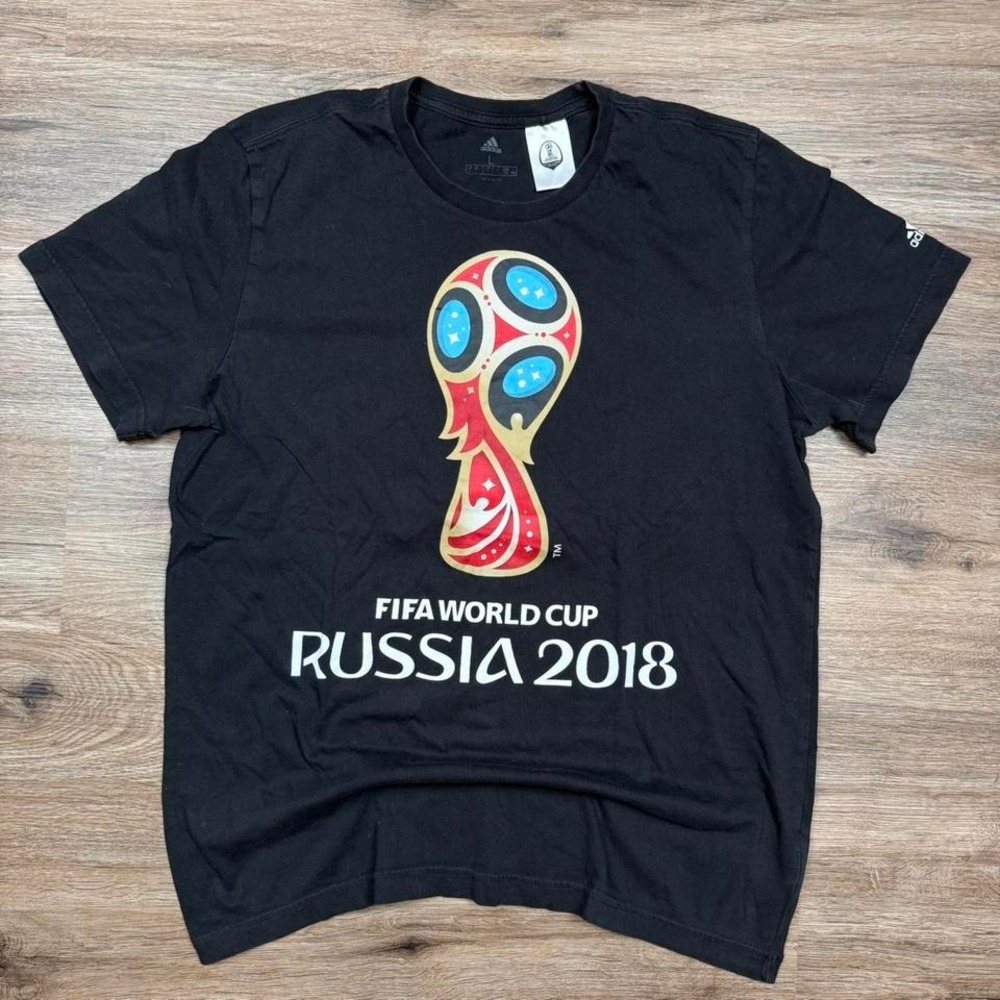 black adidas fifa world cup 2018 russia graphic tee